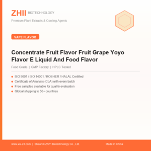 Concentrate Fruit Flavor Fruit Grape Yoyo Flavor E Liquid And Food Flavor - ZHII manufacturer plant extract powder