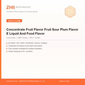 Concentrate Fruit Flavor Fruit Sour Plum Flavor E Liquid And Food Flavor - ZHII manufacturer plant extract powder