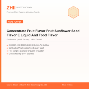 Concentrate Fruit Flavor Fruit Sunflower Seed Flavor E Liquid And Food Flavor - ZHII manufacturer plant extract powder