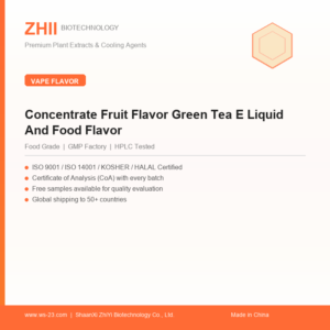 Concentrate Fruit Flavor Green Tea E Liquid And Food Flavor - ZHII manufacturer plant extract powder