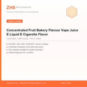 Concentrated Fruit Bakery Flavour Vape Juice E Liquid E Cigarette Flavor - ZHII manufacturer plant extract powder