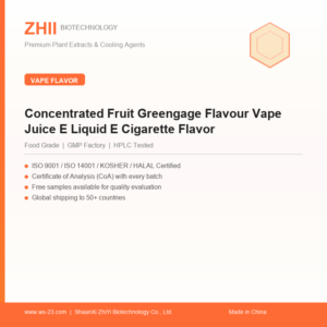 Concentrated Fruit Greengage Flavour Vape Juice E Liquid E Cigarette Flavor - ZHII manufacturer plant extract powder