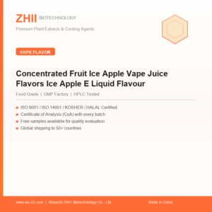 Concentrated Fruit Ice Apple Vape Juice Flavors Ice Apple E Liquid Flavour - ZHII manufacturer plant extract powder
