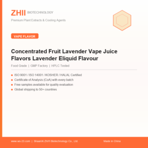 Concentrated Fruit Lavender Vape Juice Flavors Lavender Eliquid Flavour - ZHII manufacturer plant extract powder