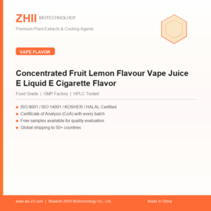 Concentrated Fruit Lemon Flavour Vape Juice E Liquid E Cigarette Flavor - ZHII manufacturer plant extract powder