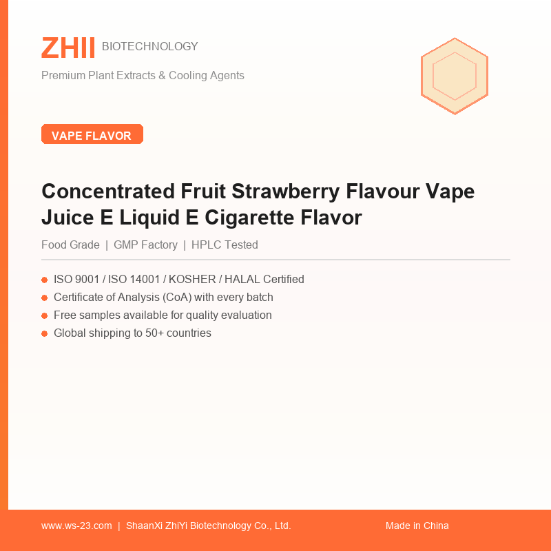Concentrated Fruit Strawberry Flavour Vape Juice E Liquid E Cigarette Flavor - ZHII manufacturer plant extract powder