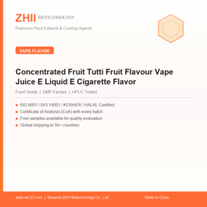 Concentrated Fruit Tutti Fruit Flavour Vape Juice E Liquid E Cigarette Flavor - ZHII manufacturer plant extract powder