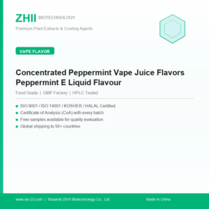 Concentrated Peppermint Vape Juice Flavors Peppermint E Liquid Flavour - ZHII manufacturer plant extract powder