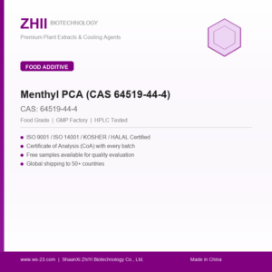 Menthyl PCA (CAS 64519-44-4) (CAS 64519-44-4) - ZHII manufacturer plant extract powder