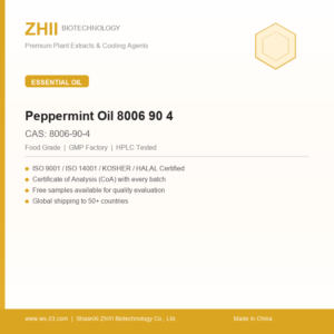 Peppermint Oil 8006 90 4 (CAS 8006-90-4) - ZHII manufacturer plant extract powder