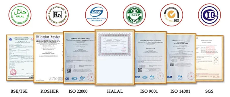 ZHII Certifications - Halal, Kosher, ISO, SGS